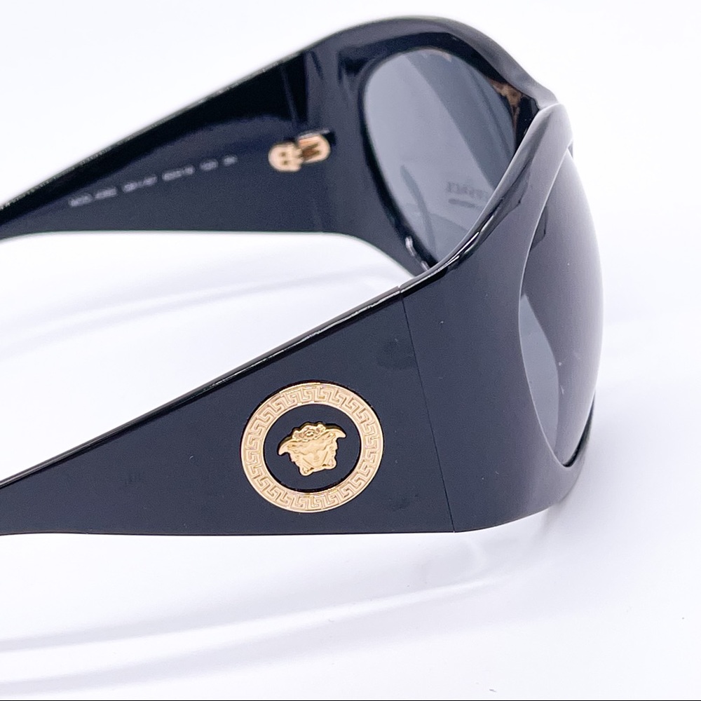 NEW VERSACE VE4392 GB1/87 SHIELD SUNGLASSES VERSACE MOD 4392 BLACK